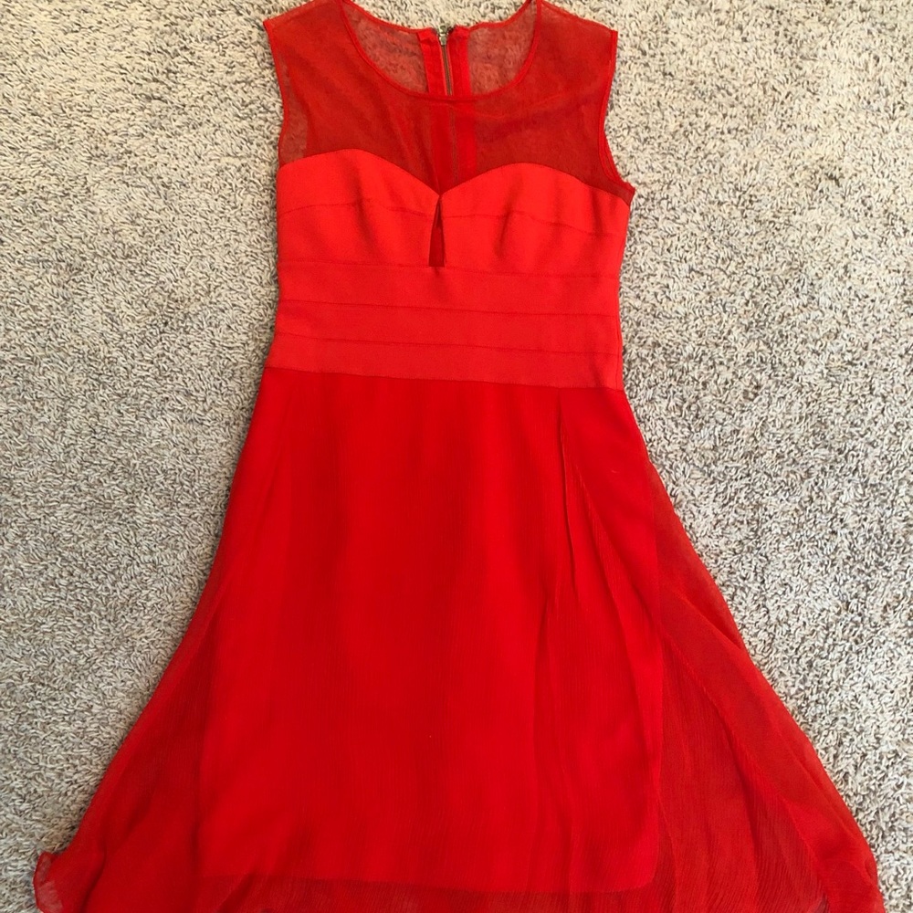 BCBG MaxAzria orange dress, size 4